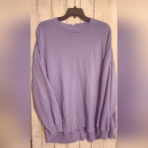 Aerie Lilac Knit Crewneck